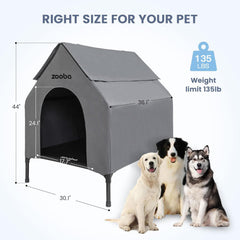 Zooba dimensiones grandes 36x30x44, espacio amplio para perros grandes.