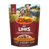 Zuke’s Lil’ Links bolsa de 6 oz con snacks de pollo y manzana para perros