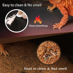 ZUNZINGY sustrato terrario reptil, controla temperatura y humedad de forma natural.