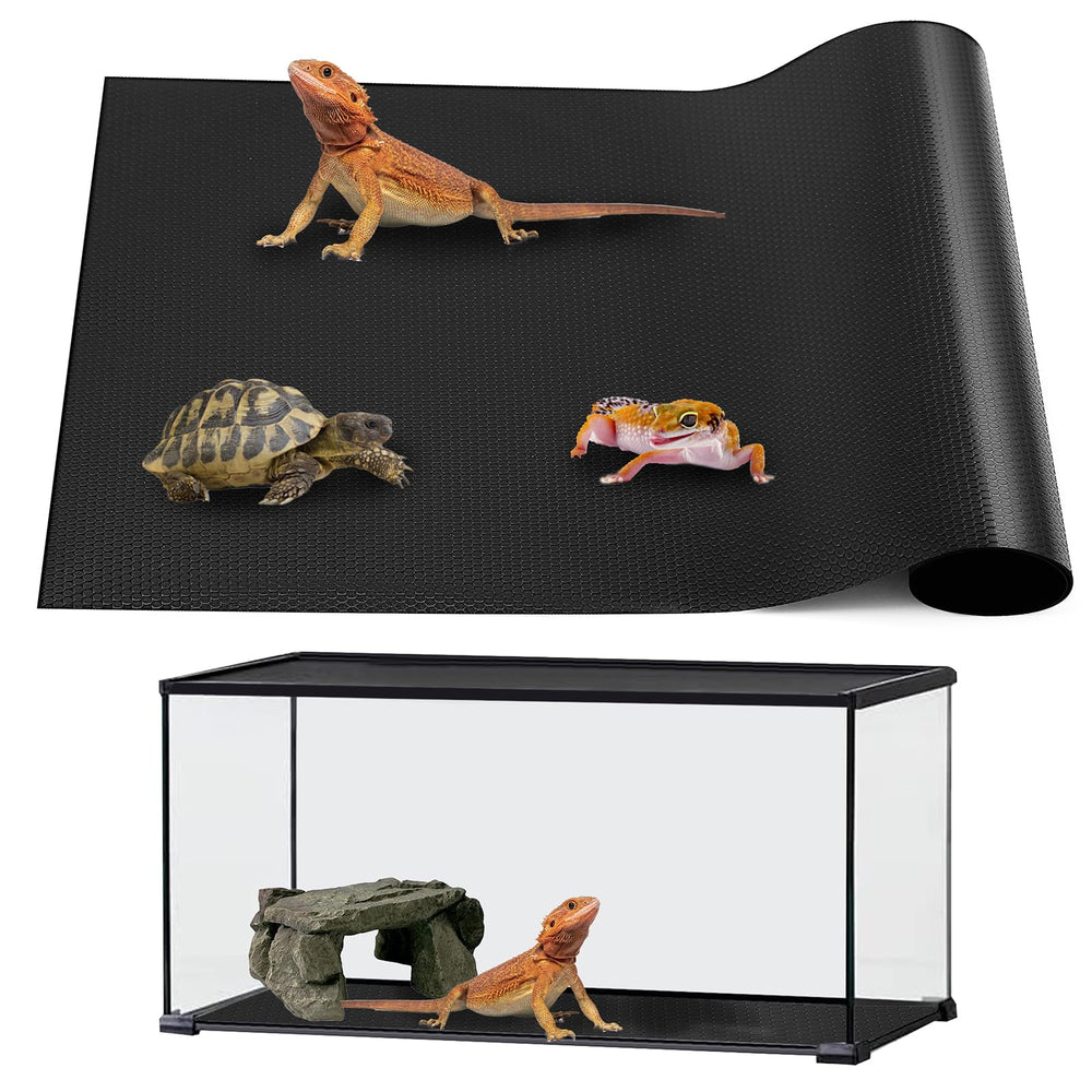 ZUNZINGY tapete reptil para terrario 18x36, cómodo y fácil de limpiar.