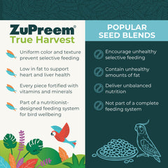 ZuPreem Natural sin-colorantes: opción natural sin tintes para aves