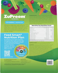 ZuPreem Natural: ingredientes reales para aves sin colorantes artificiales.
