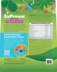 ZuPreem Pure Fun: verduras y nueces en trozos, alimento completo para aves grandes.