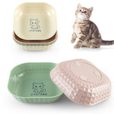 Conjunto de cuencos ZYUTONG coloridos para gatos, ideales para comer en casa.