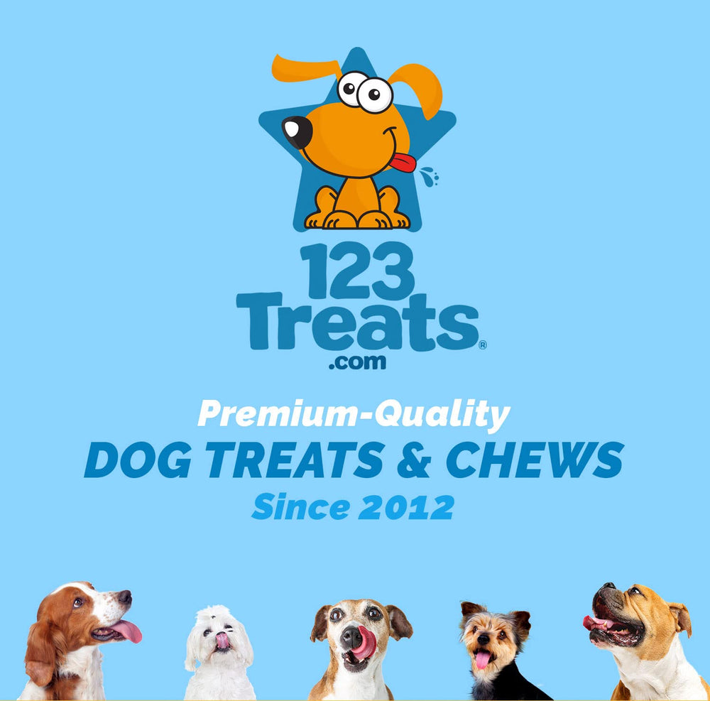 123 Treats cuidado dental con masticación de huesos rawhide