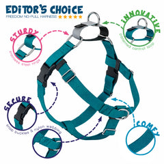Cuatro puntos de ajuste del arnés Libertad para distribución de presión.