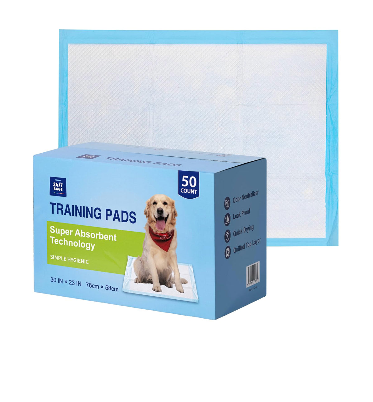 Almohadillas XL 24/7 BAGS para cachorros, 23x30, confort y entrenamiento.