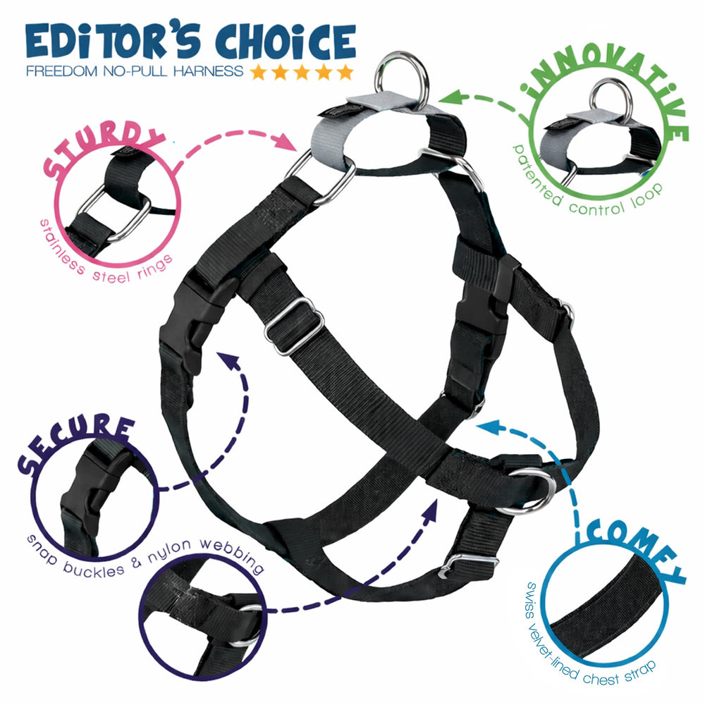 2 Hounds Design hardware inoxidable y nylon duradero en arnés