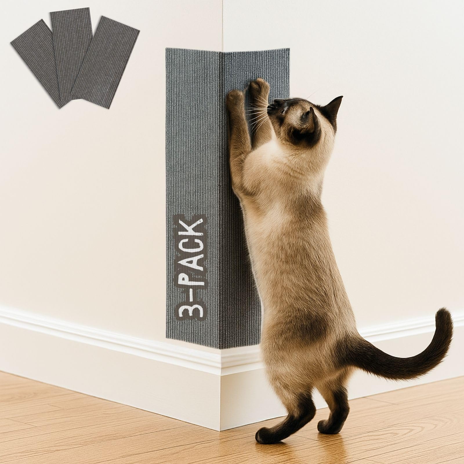 2ME Alfombra rasca-gato-conjunto protege muebles y dirige el rascado