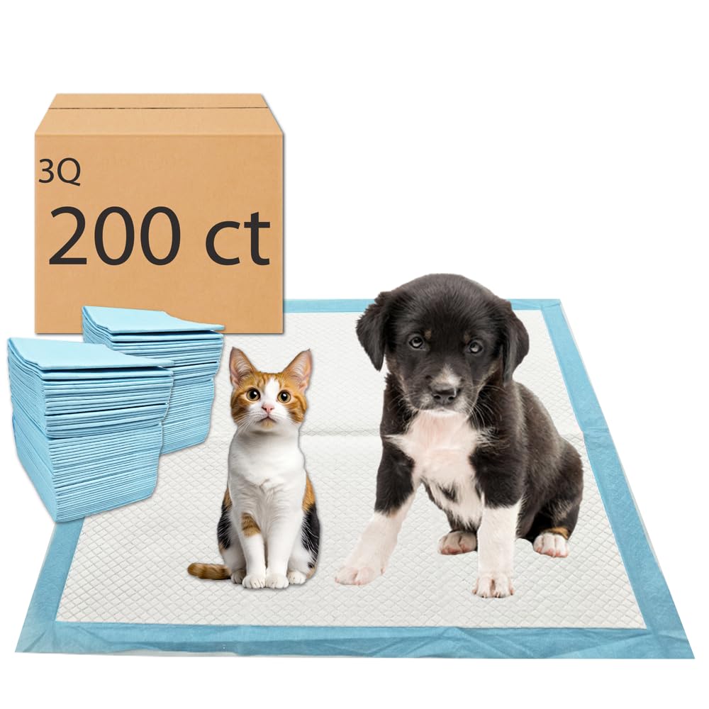 Tapete absorbente 3Q 22x22 para perros, alta absorción para entrenamiento