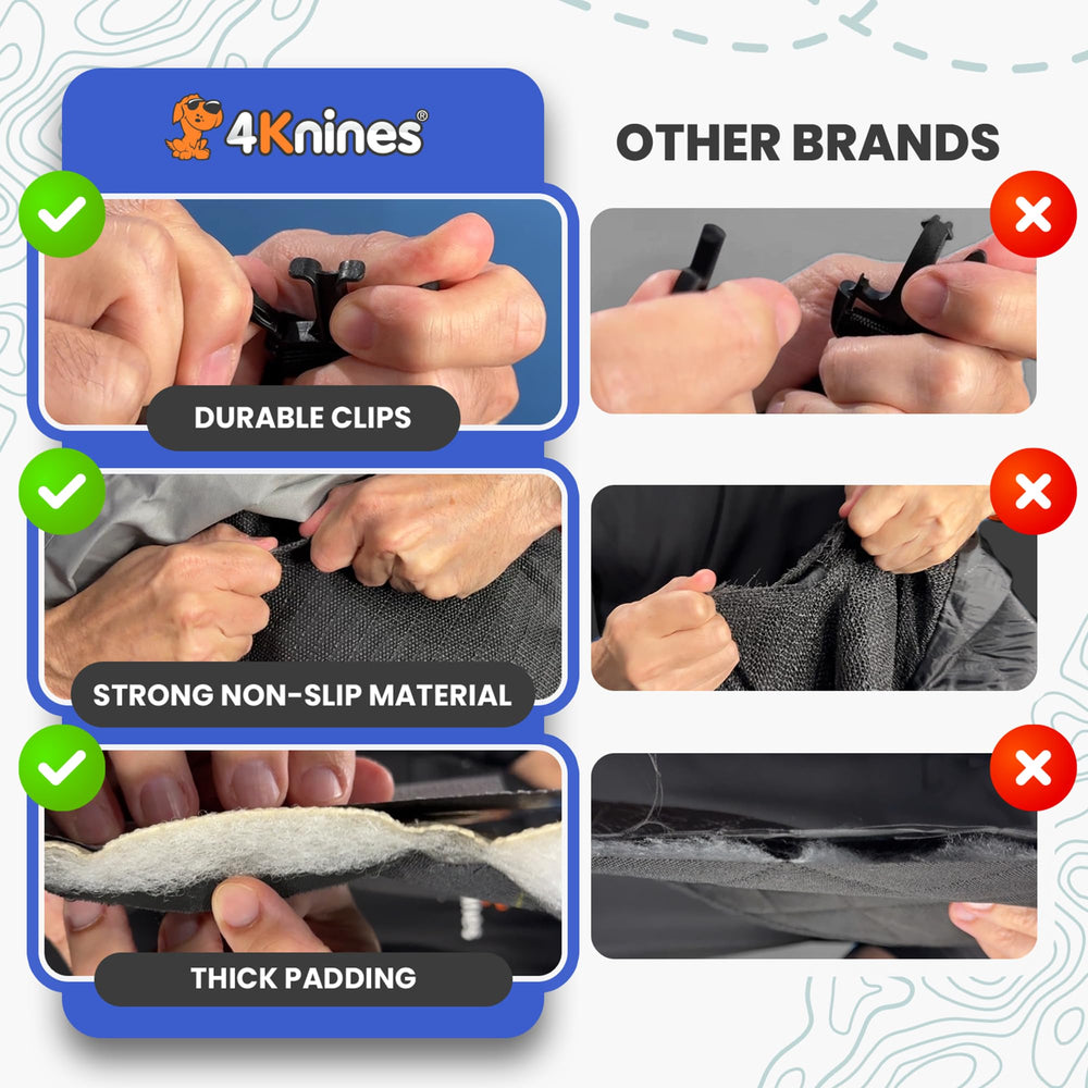 Acceso al cinturón de seguridad desde el extensor 4Knines para mayor seguridad.