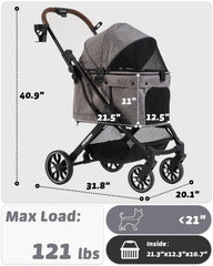 797Audio carrito con ruedas delanteras 360° y amortiguación para maniobras suaves
