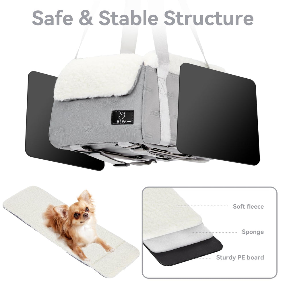 Base antideslizante de A 4 Pet para mantener el asiento estable durante la conducción.