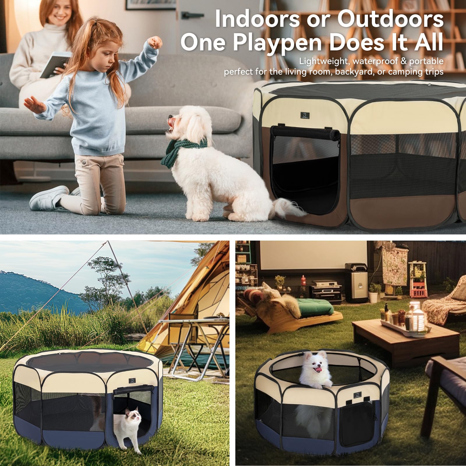 Color marrón-beige elegante de A 4 Pet