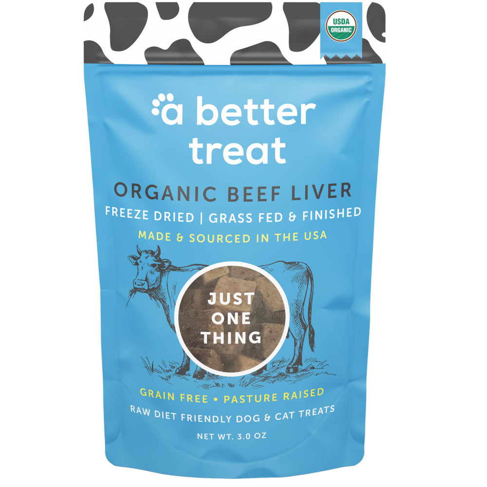 A Better Treat higado organico liofilizado para perros, premio sabroso para entrenamiento