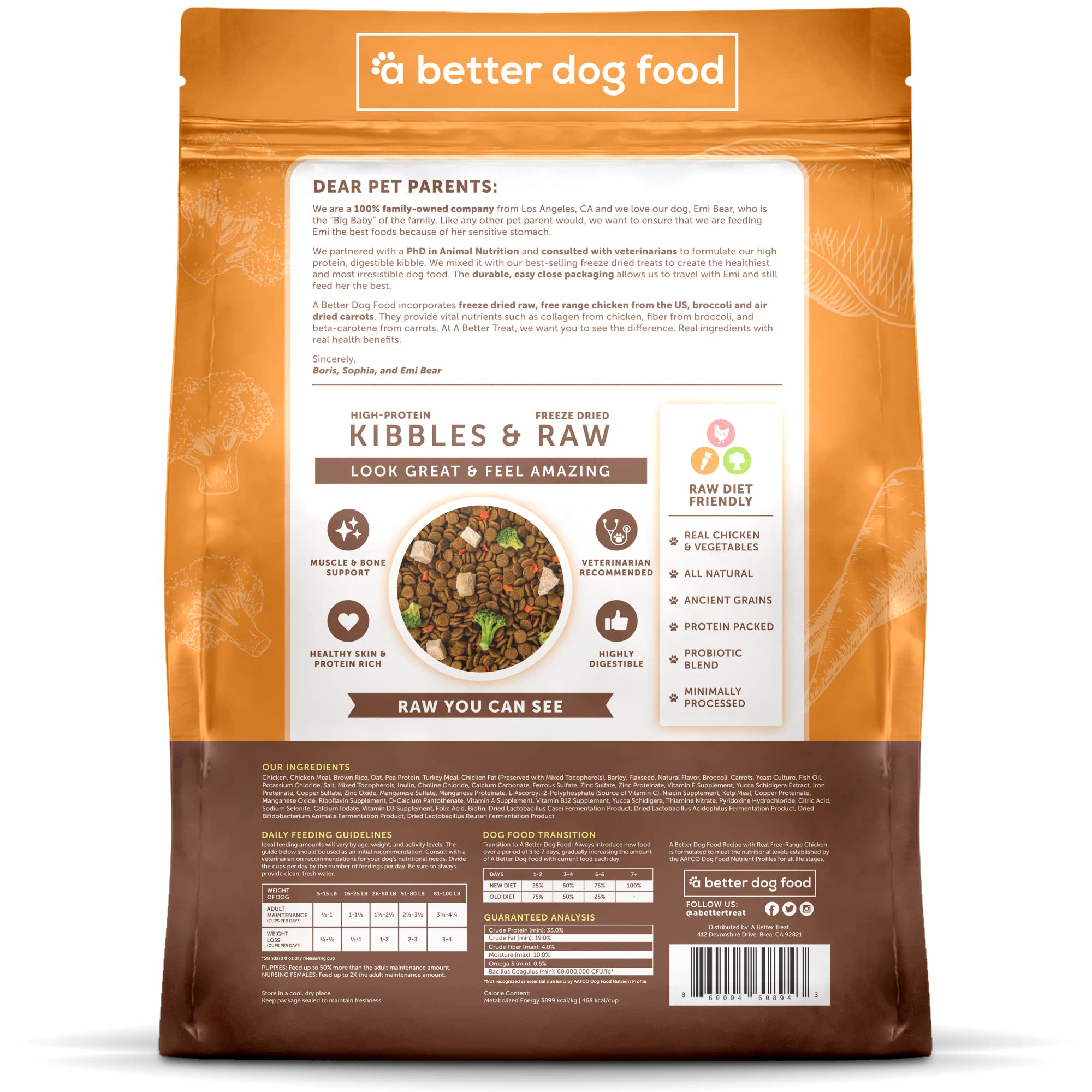 A Better Treat perro feliz comiendo en cuenco con alimento balanceado