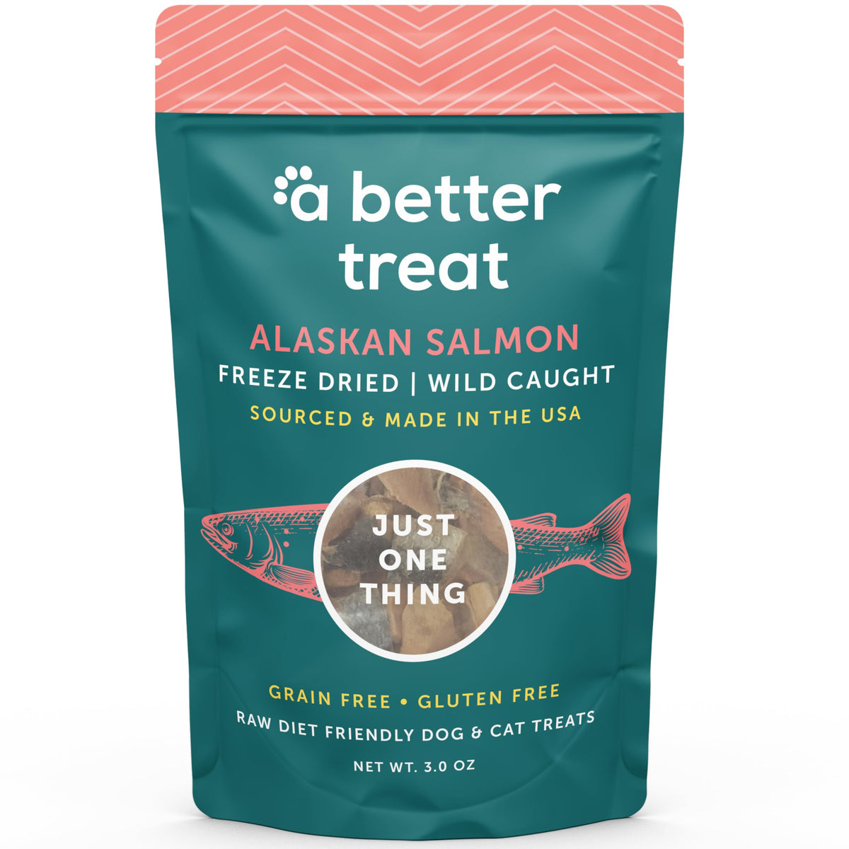 A Better Treat salmón liofilizado para perros, recompensa sabrosa