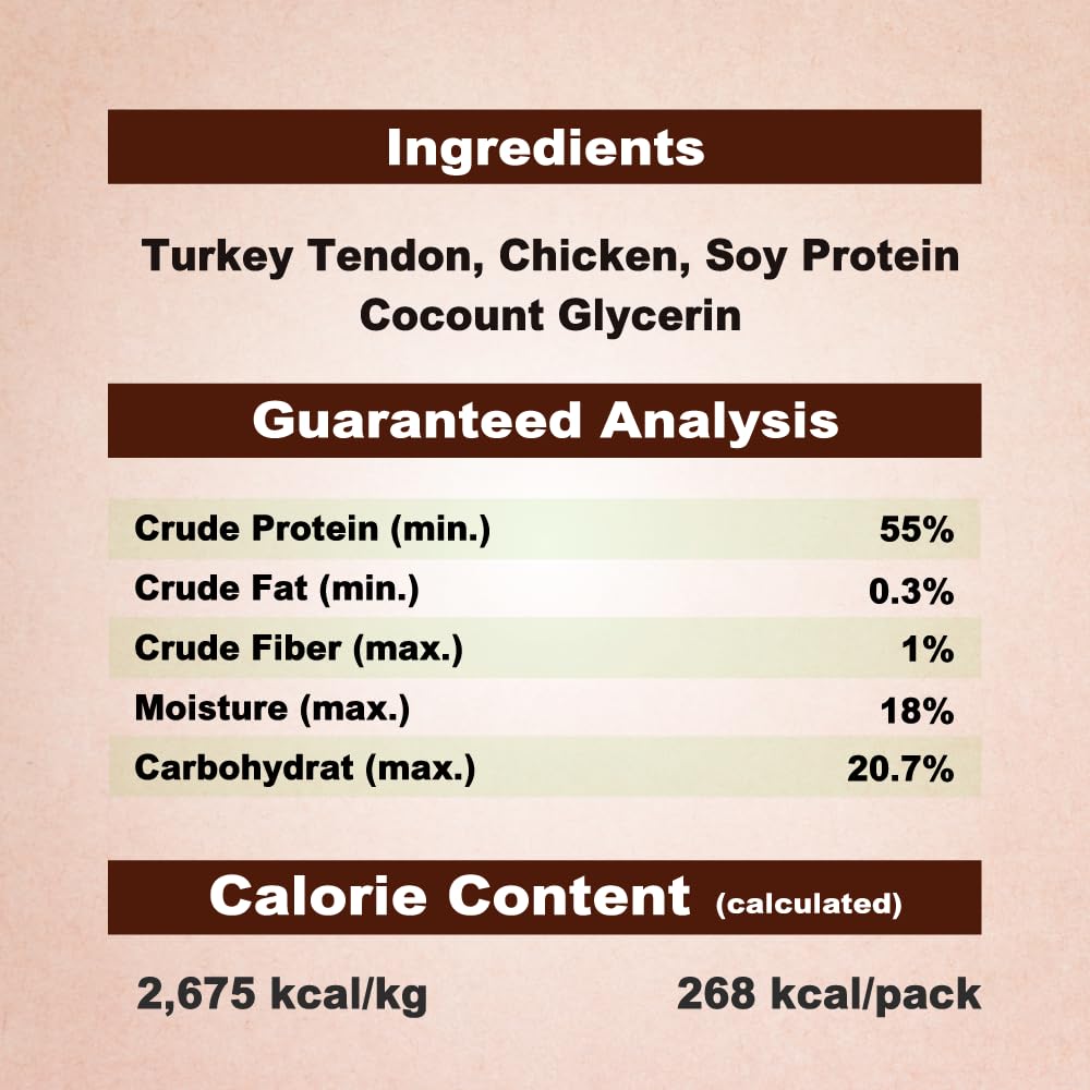 A Freschi srl snack hipoalergénico de pavo para perros.