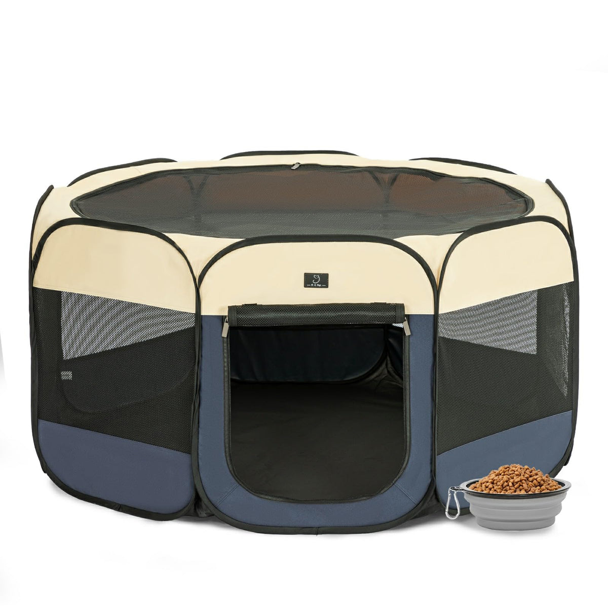 A 4 Pet jaula para perros pequeños plegable, fácil de montar y guardar