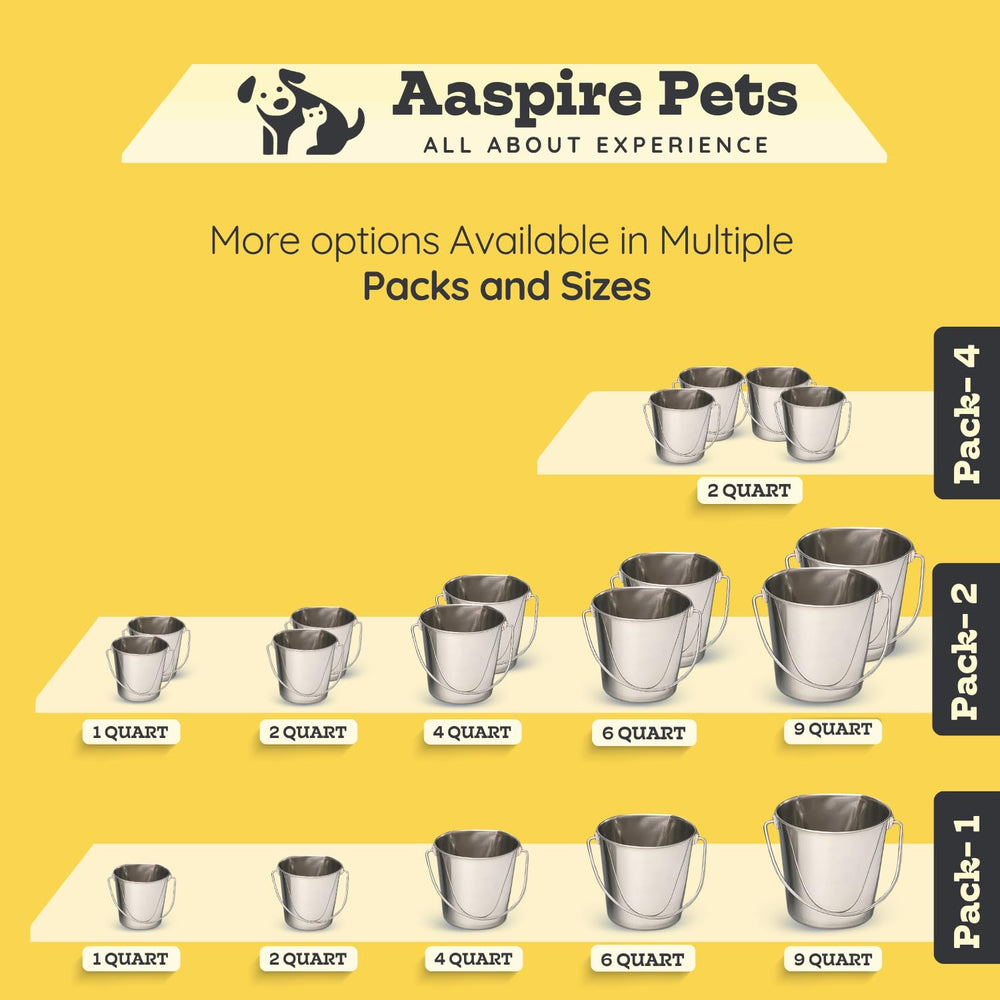 Balde AASPIRE PETS pack 4, solución de alimentación