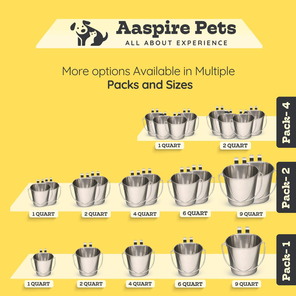 Cubetas versátiles AASPIRE PETS para granjas y jaulas