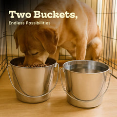 AASPIRE PETS pack de dos cubos para uso versátil en granja