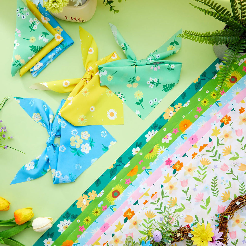 Bandana Abbylike diseño floral 50 piezas para cambios rápidos.