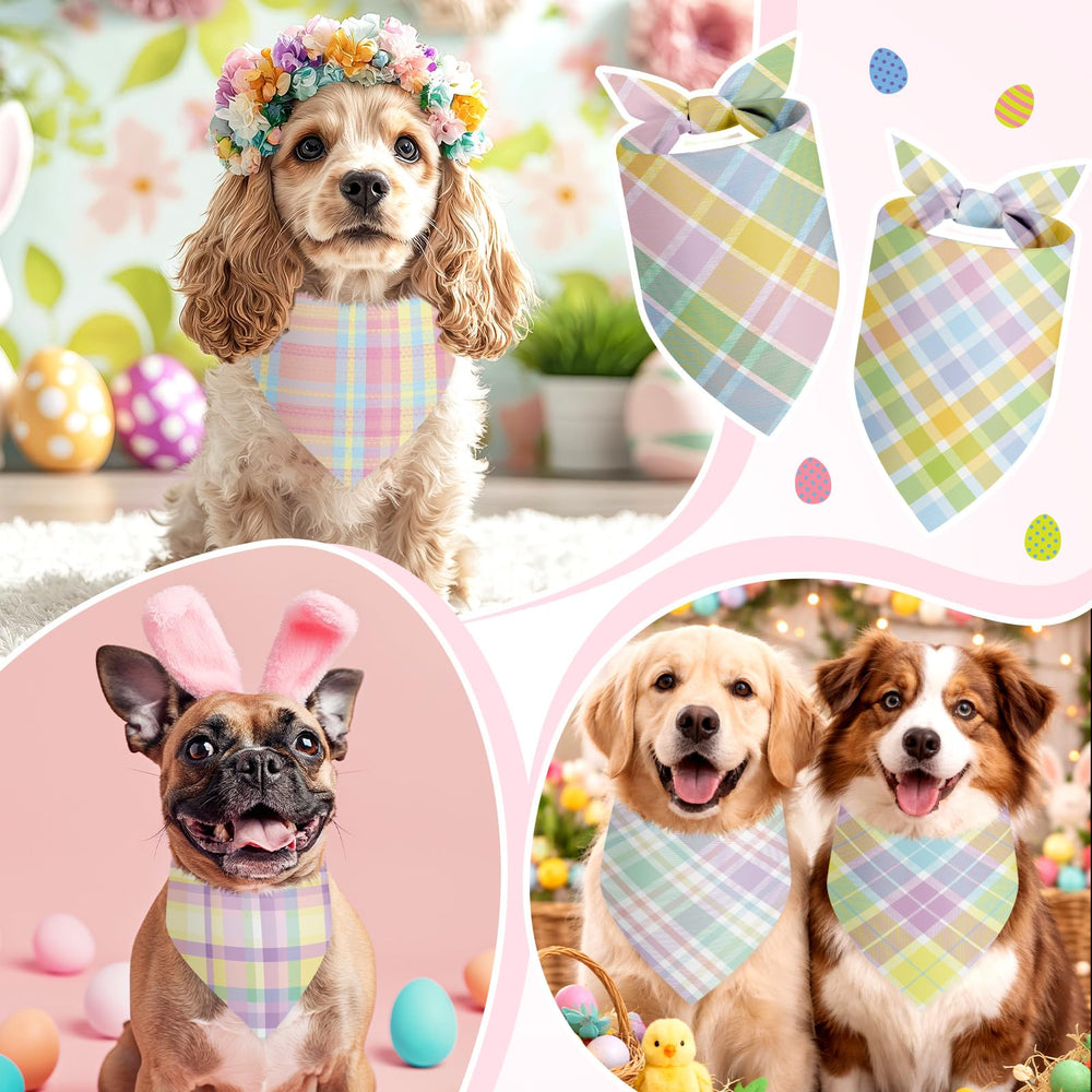 Bandana Abbylike de 65x45 cm, ajuste cómodo para perros grandes.