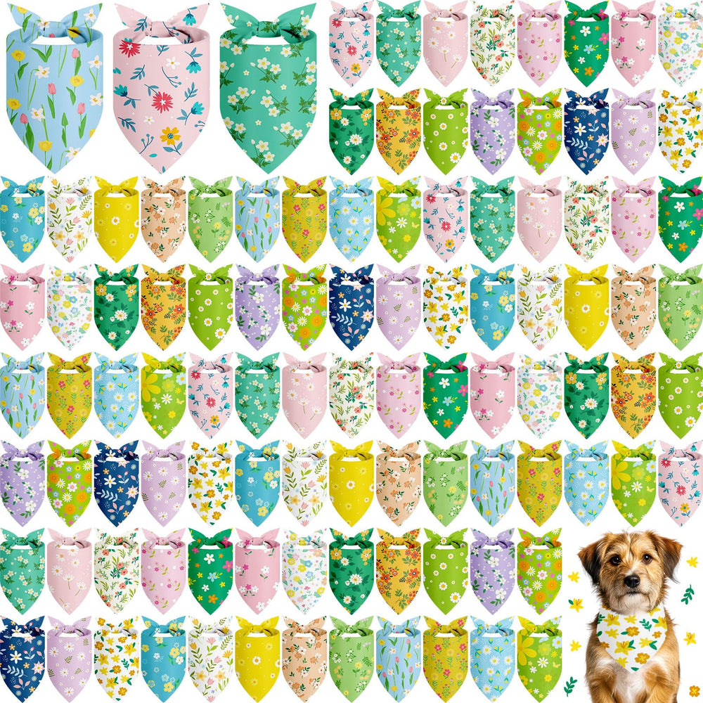 Bandanas Abbylike para perro con margaritas y girasoles, perfecto para sesiones de fotos