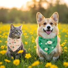 Bandanas Abbylike para perro con tamaño ajustable para un ajuste cómodo