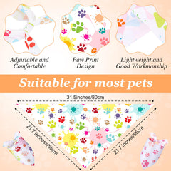 Bandanas Abbylike 80x55 cm, tamaño ajustable para la mayoría de perros.