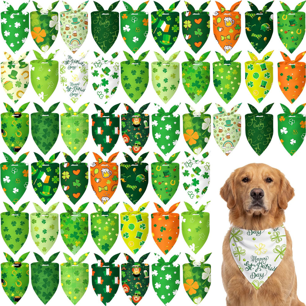 Abbylike bandanas para perros Día de San Patricio, accesorio festivo para tu mascota.