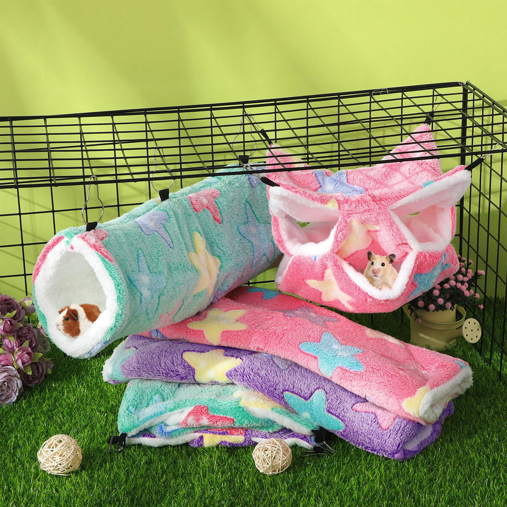 Abbylike cama colgante ferret 17x15 cm rosa, siesta tranquila