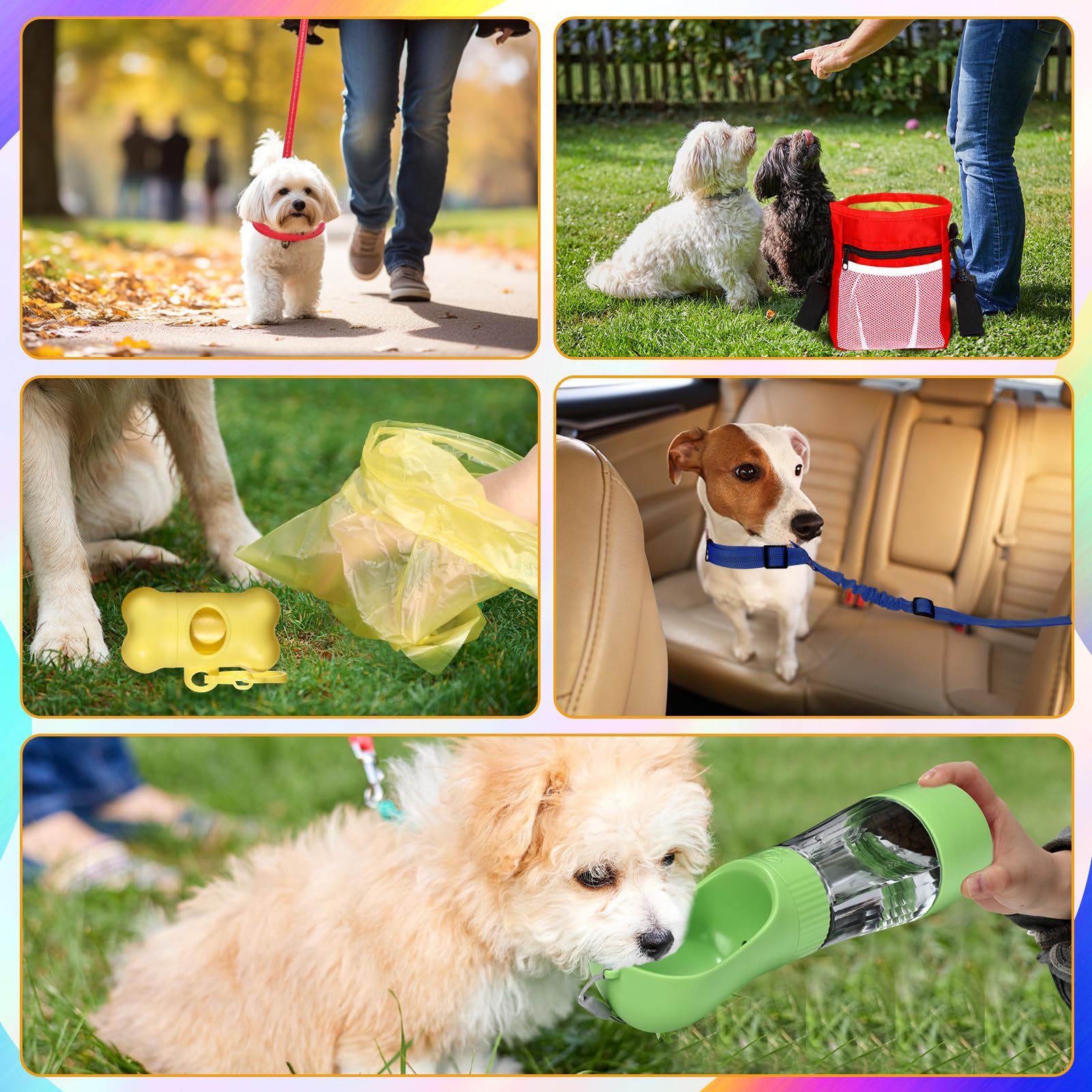 Abbylike kit inicio cachorros: dispensador de bolsas para paseo.