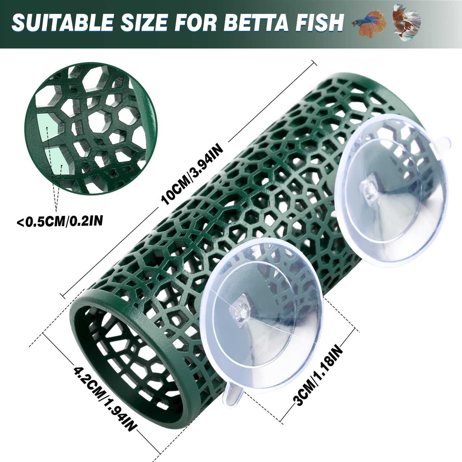 Abizoo Betta Toys cueva betta amplia para juego y escondite.
