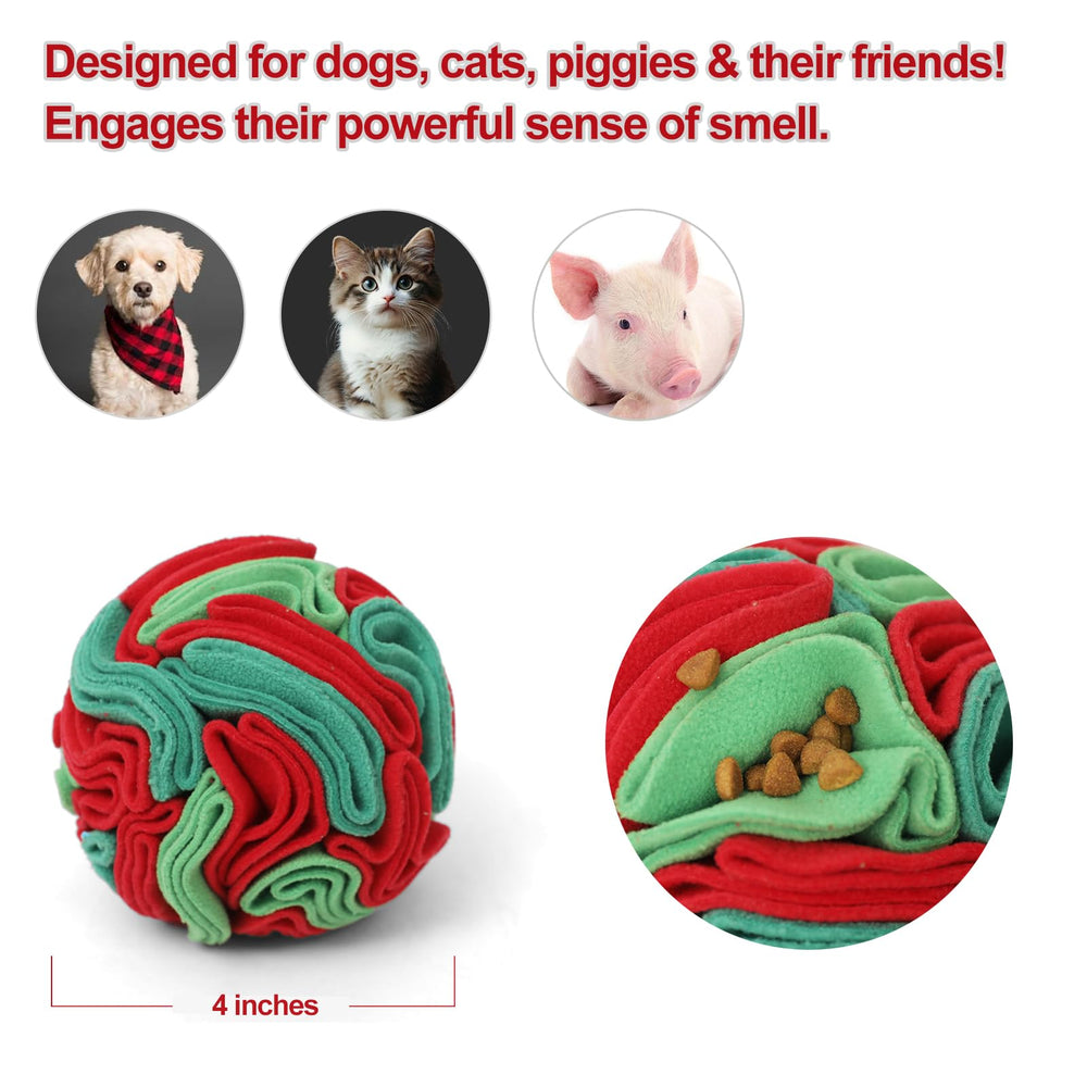 Ablechien bola de olfato lavable, fácil de limpiar tras juego