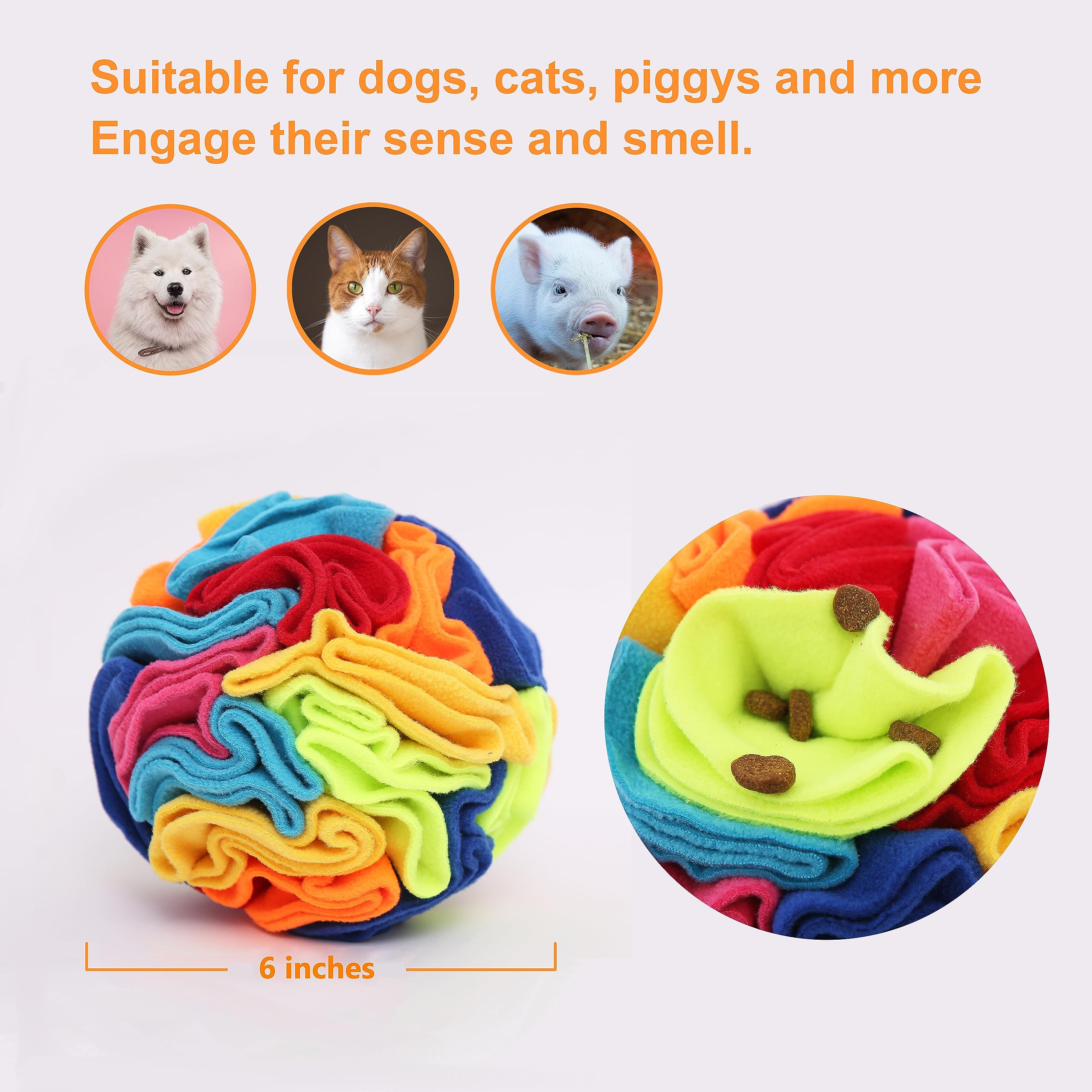 Bola puzzle interactiva de Ablechien para perros, estimula la mente.
