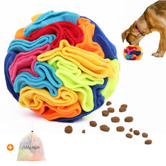 Bola de olfato Ablechien para perros, fomenta exploración y recompensa.