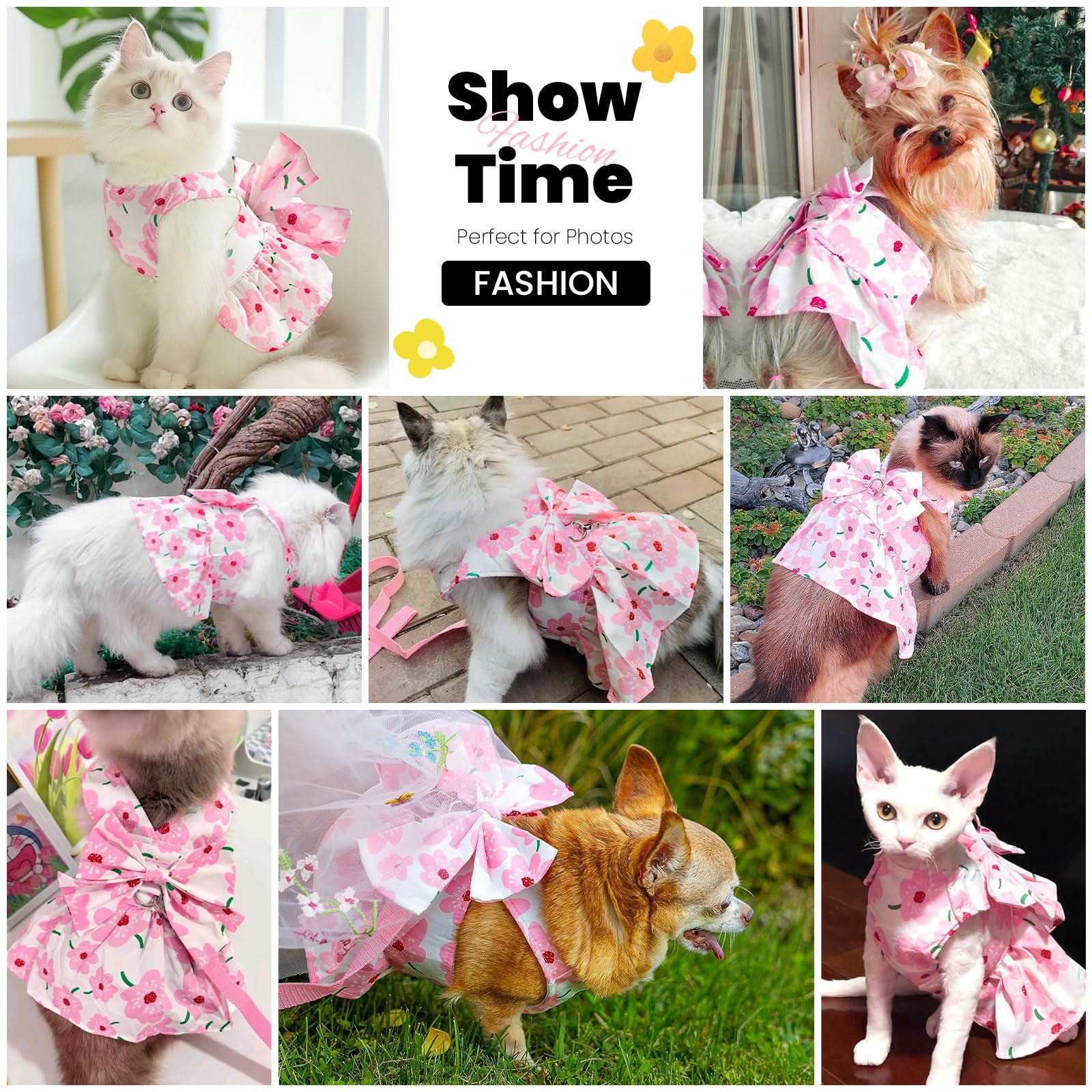 abrrlo vestido perrito malla transpirable, cómodo para días de verano.