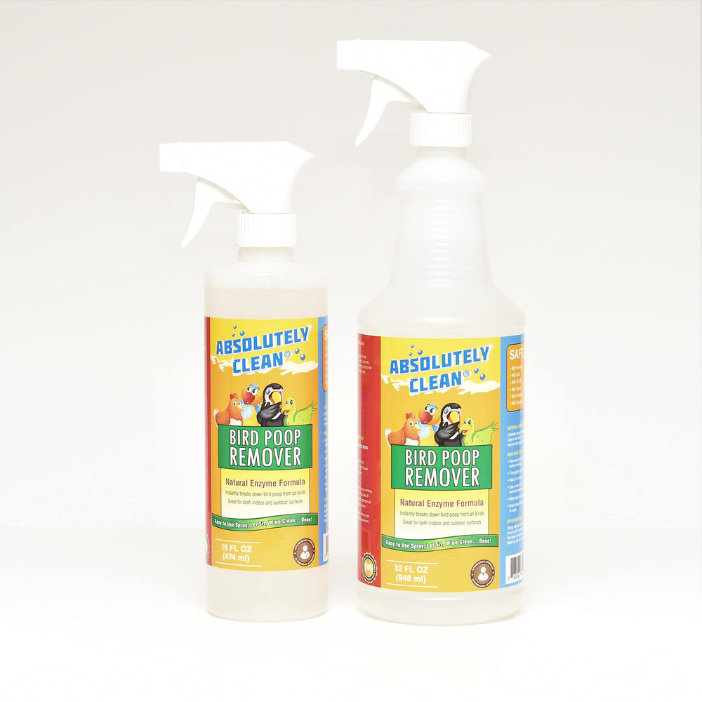 Absolutely Clean Amazing Bird Poop Remover, uso en interiores, elimina olores y manchas con enzimas naturales
