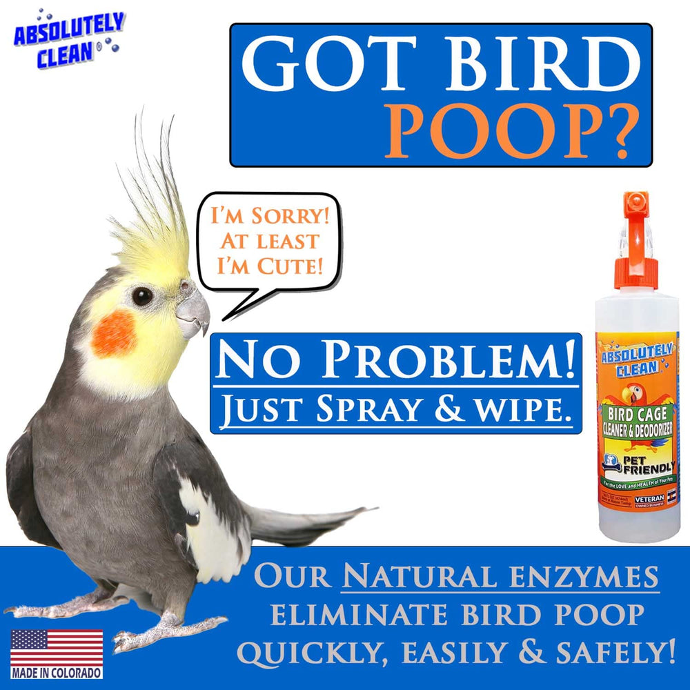 Absolutely Clean desodorizante-jaula-aves: elimina olores y mantiene ambiente higiénico