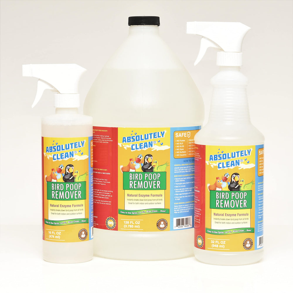 Absolutely Clean Amazing Bird Poop Remover uso interior/exterior: eliminación de excrementos de aves
