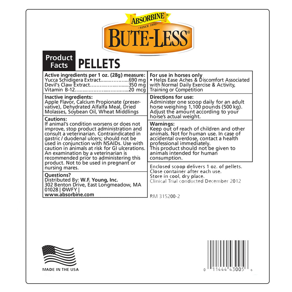 Absorbine Bute-Less granulos en bolsa para dosis fáciles