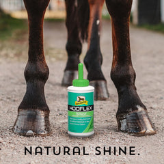 Absorbine Hooflex realza el color natural del casco sin químicos.