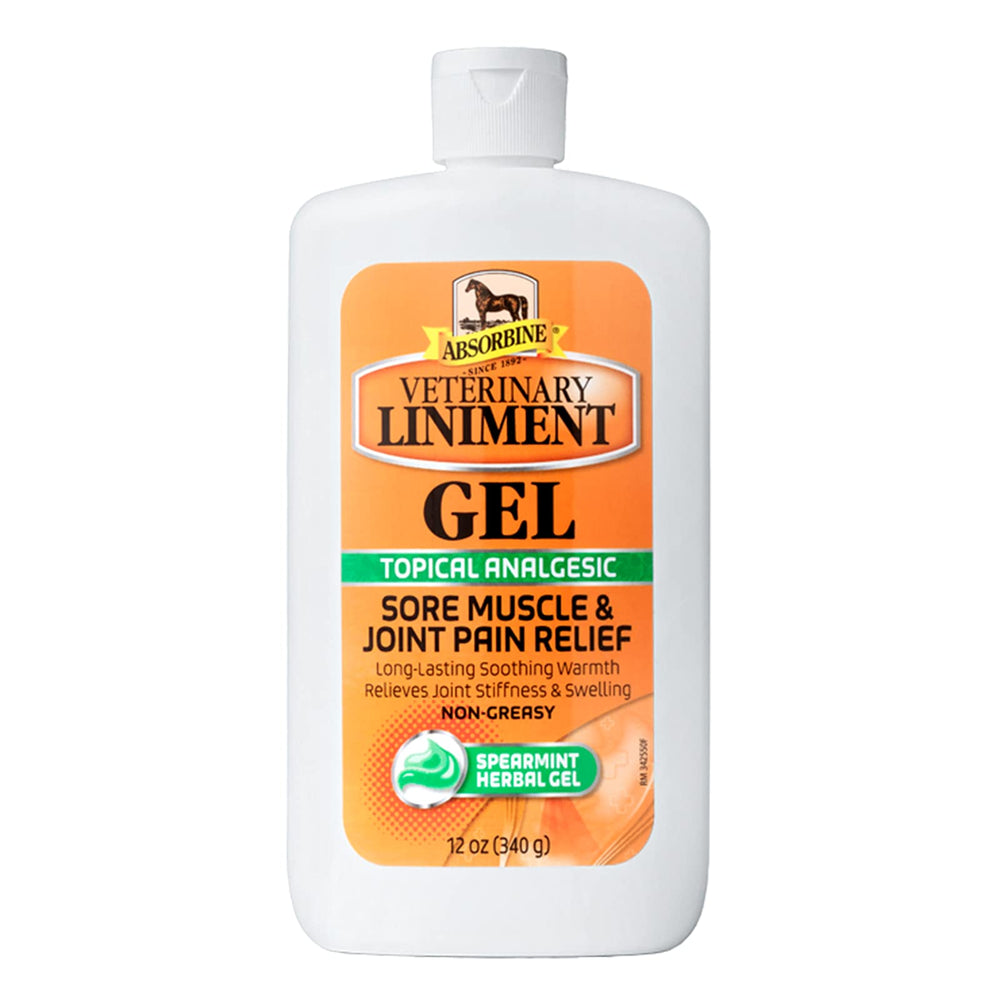 Absorbine Linimento analgésico: aplicación de masaje en zona muscular para alivio localizado.