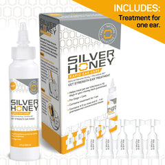 Conjunto de Absorbine Silver Honey de dos pasos para oídos en casa.