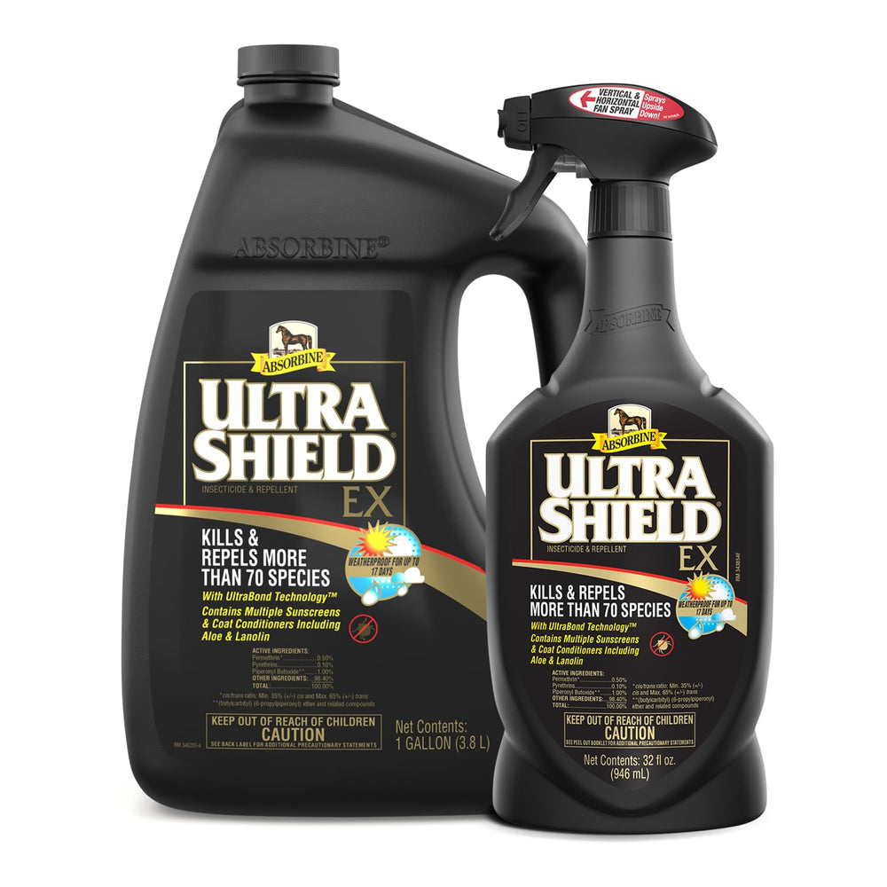 Absorbine UltraShield EX Combo, uso frente a moscas, reconocimiento como favorito.