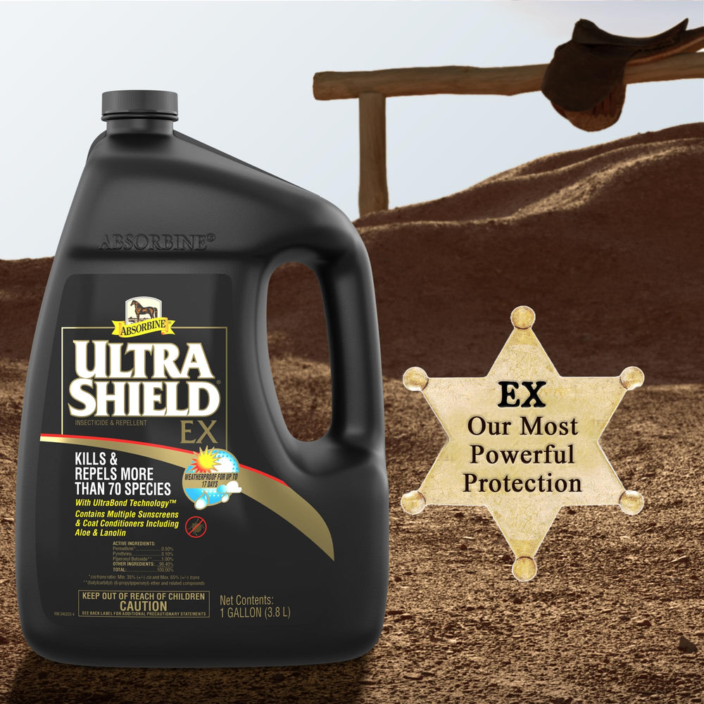 Absorbine UltraShield EX ofrece protección de hasta 17 días.