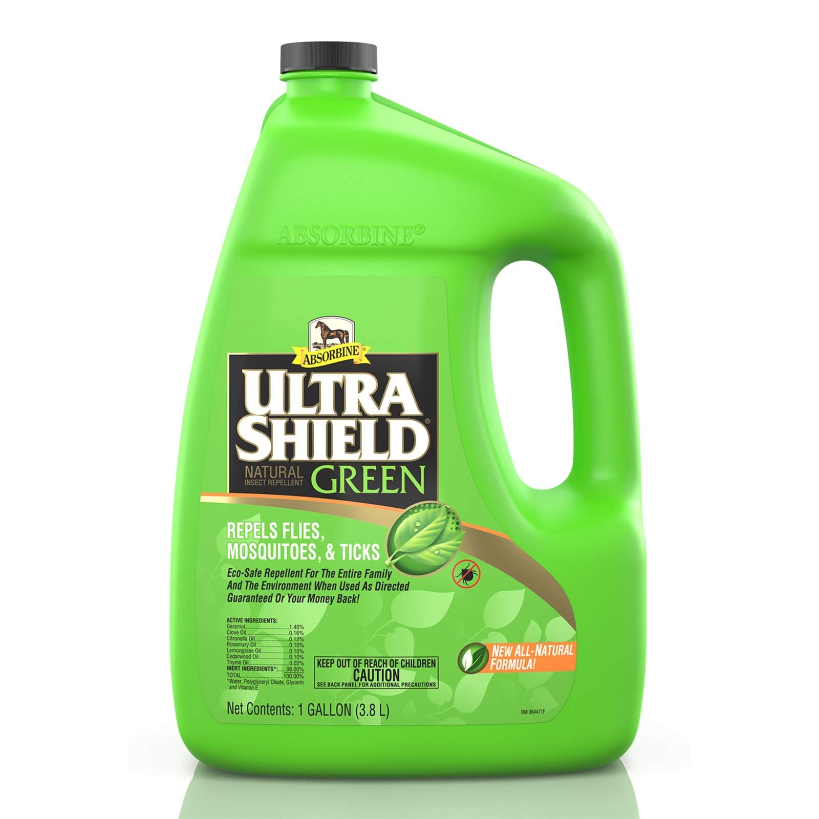 Absorbine Ultrashield Green deja aroma botánico suave al aplicar.