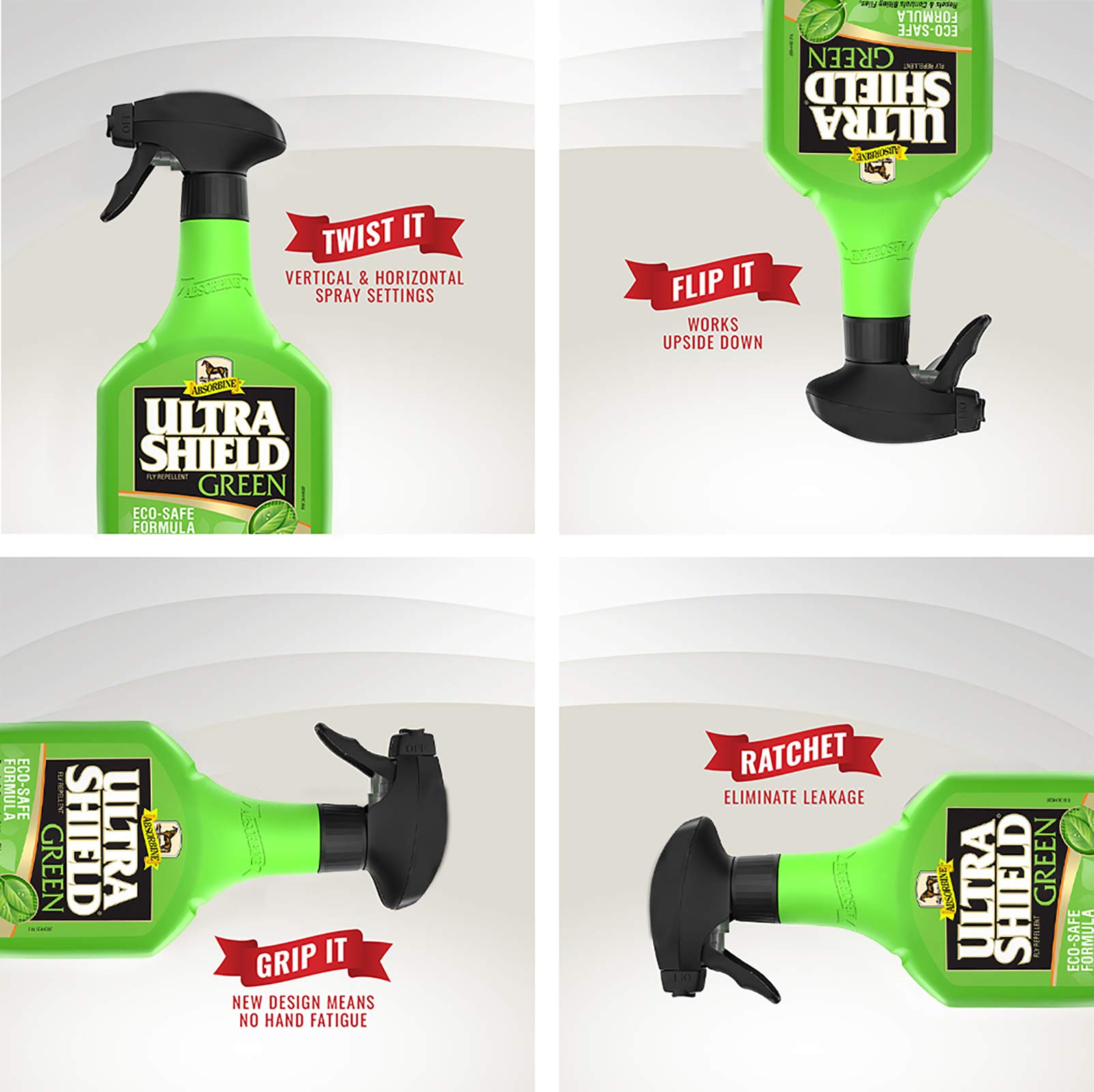 Absorbine UltraShield Green, repelente para mosquitos y garrapatas en encuentros al aire libre.